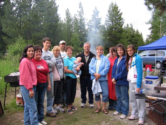 2006 family reunion in Yellowstone National Park